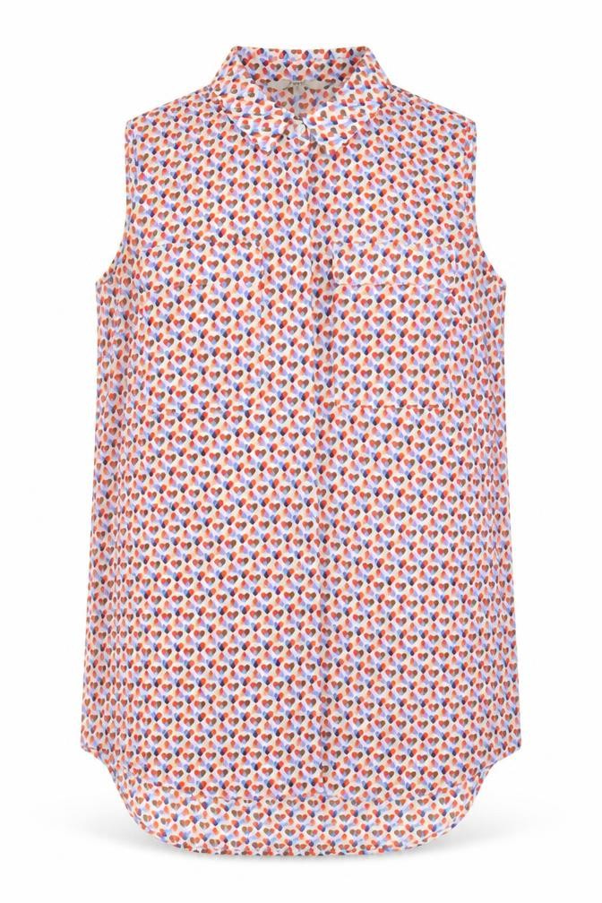 Womens UK Size 8 NEXT Multicoloured Basic Blouse