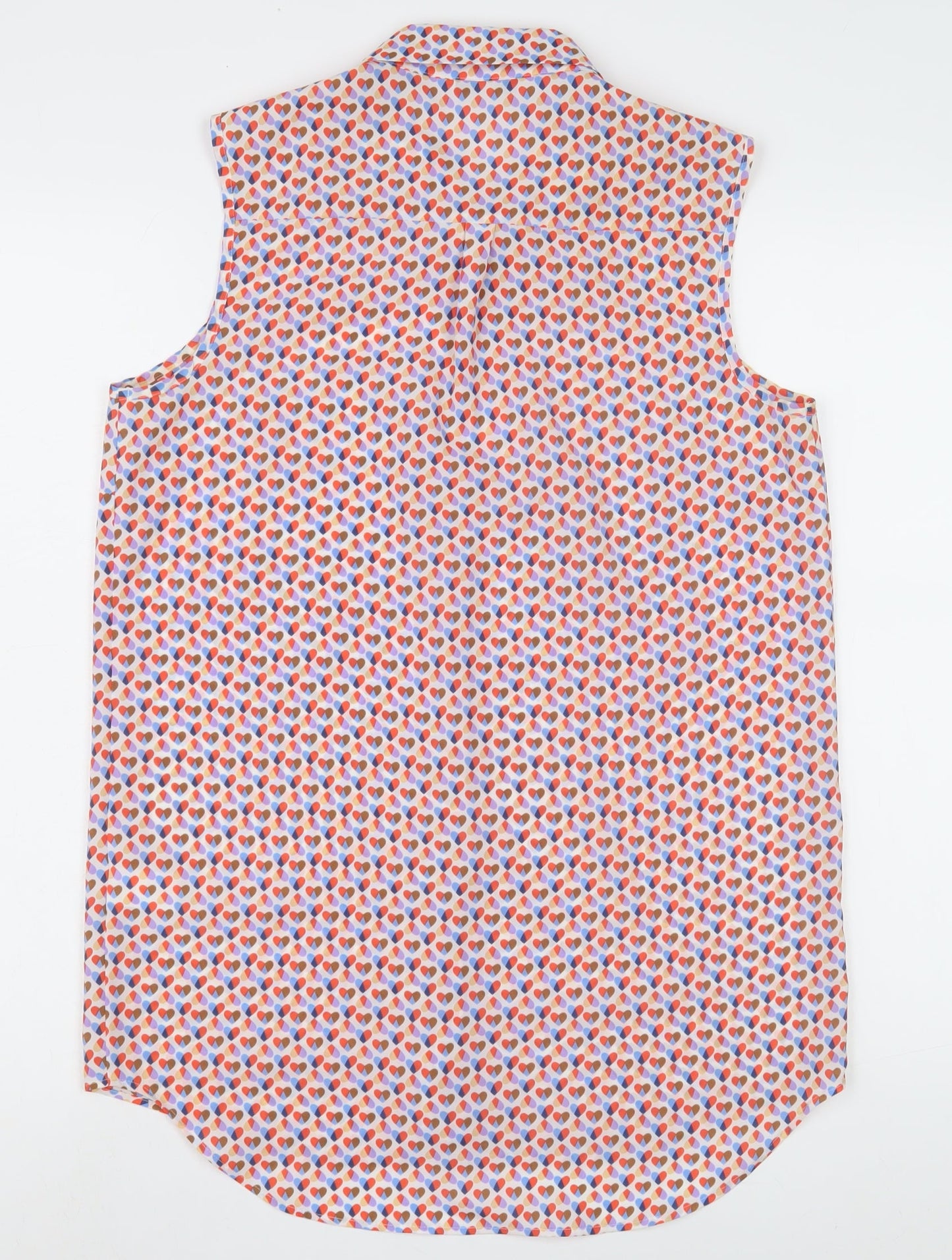 Womens UK Size 8 NEXT Multicoloured Basic Blouse