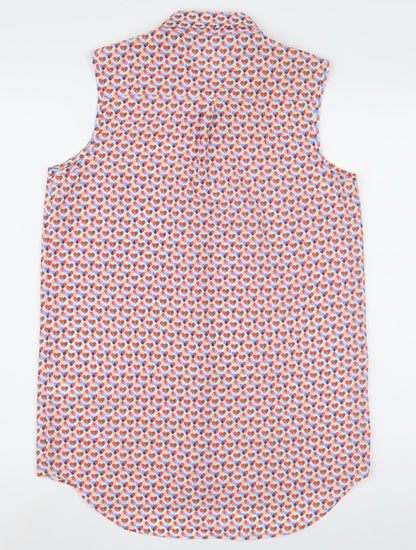 Womens UK Size 8 NEXT Multicoloured Basic Blouse