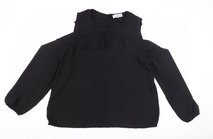 Sabina Diamant Women's Black Blouse, Medium, Casual, Excellent