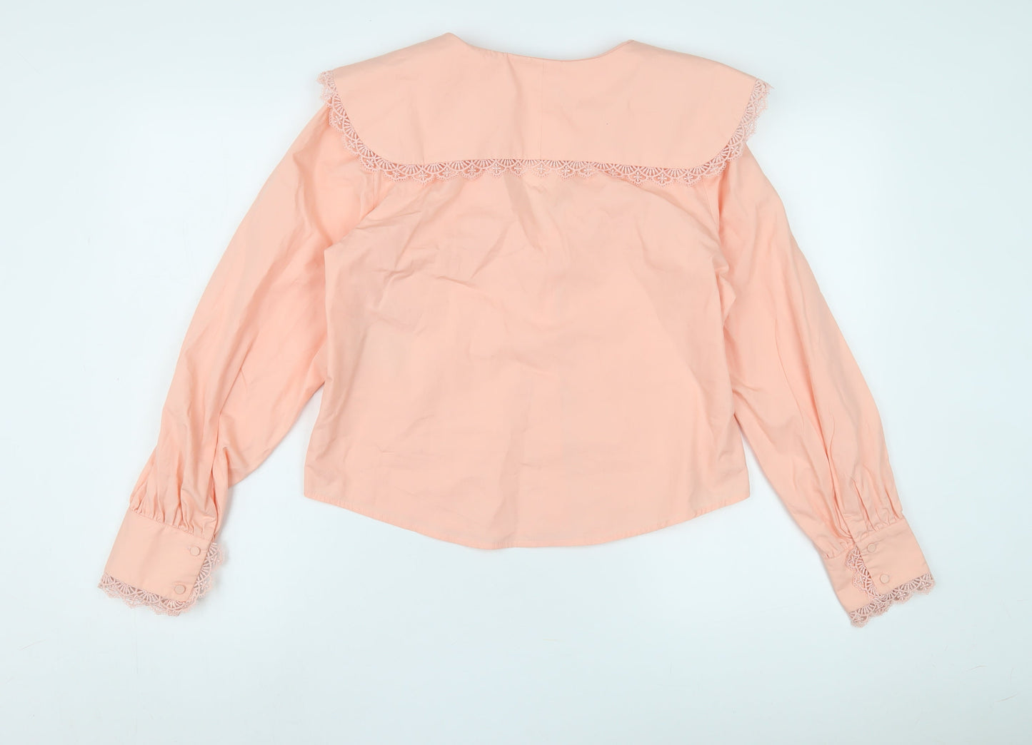 Y.A.S Women's Pink Lace Accent Blouse