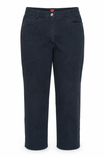 Womens UK Size 14 Olsen Regular Fit Straight Blue Trousers