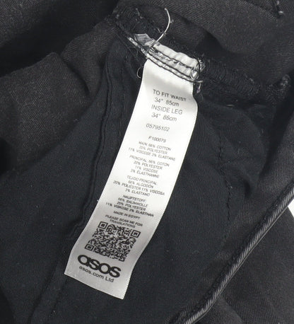 ASOS Men's Black Skinny Jeans 34 Regular