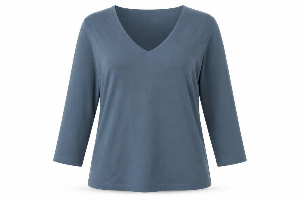 Womens UK Size L Orvis Blue Basic T-Shirt