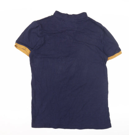 Le Breve Men's Striped High Neck T-Shirt, S, Multicoloured