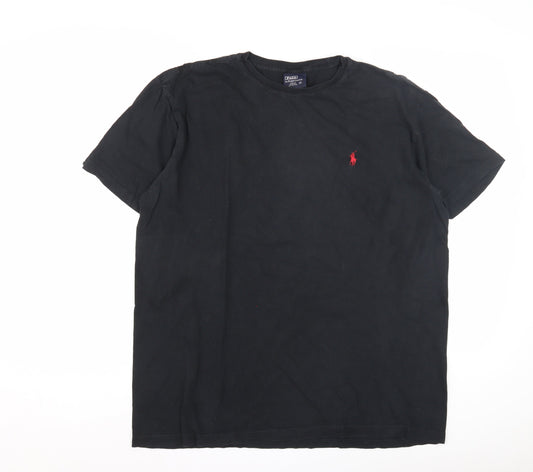Polo Ralph Lauren Black Men's M T-Shirt, Short Sleeve, Logo