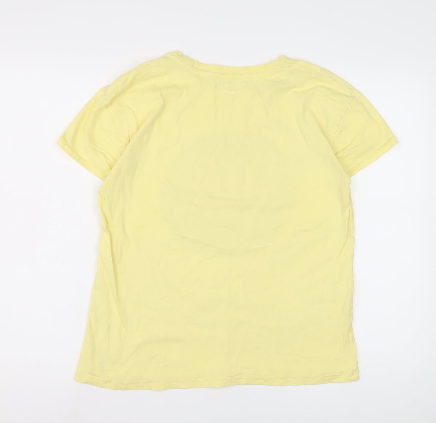 Roots Women's Yellow Medium Basic Cotton T-Shirt