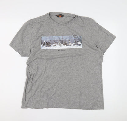 Mens UK Size L Ben Sherman Grey  T-Shirt