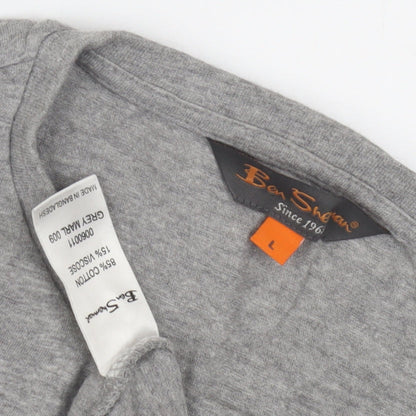 Mens UK Size L Ben Sherman Grey  T-Shirt