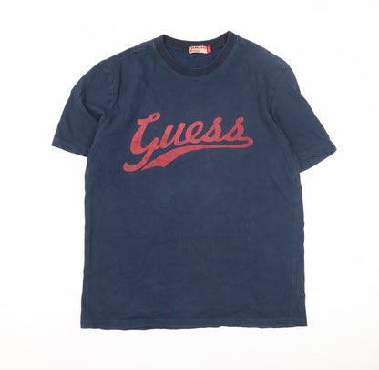 Mens UK Size L GUESS Blue  T-Shirt