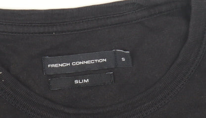 Mens UK Size S French Connection Black  T-Shirt