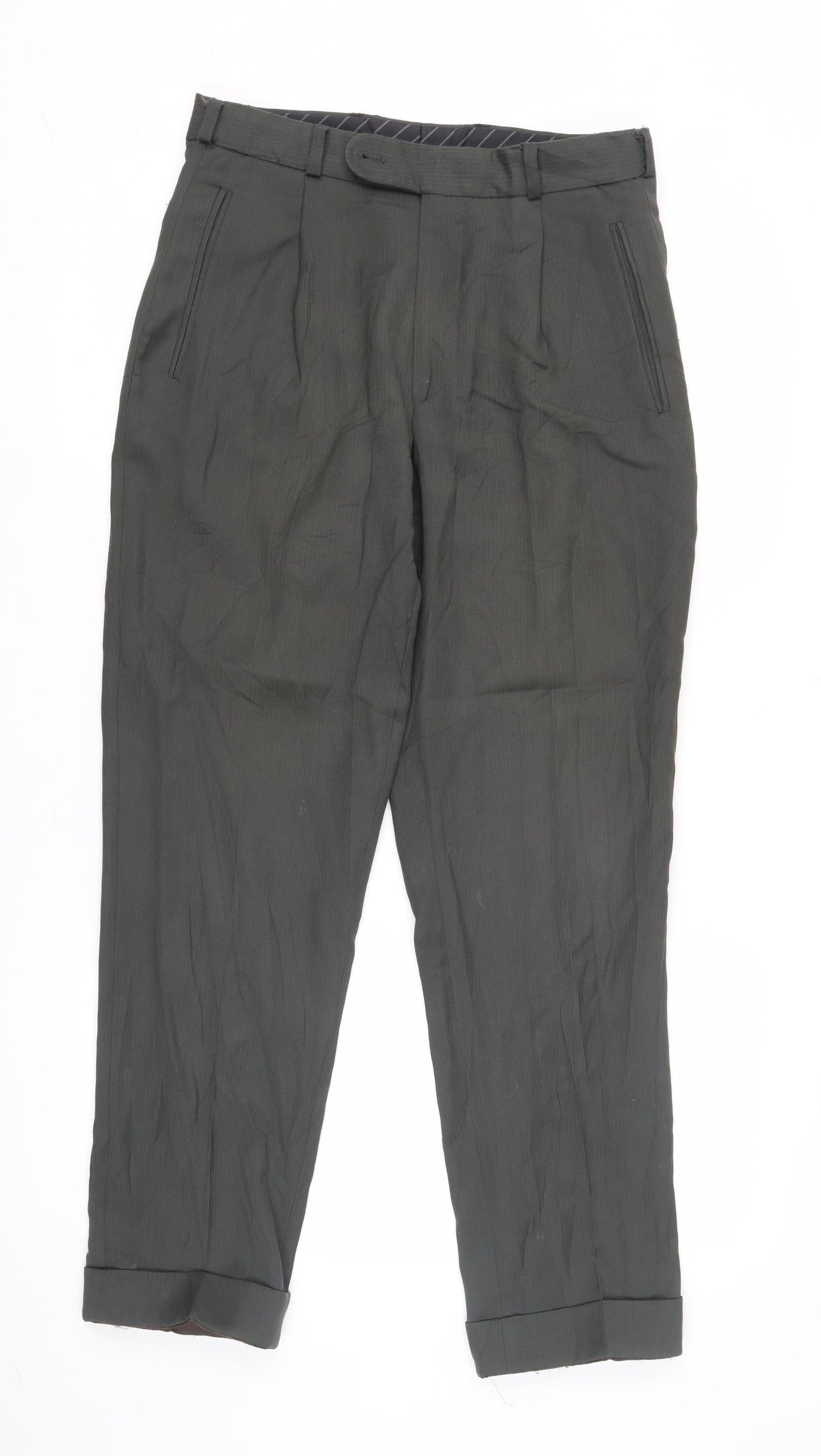Mens UK Size  Benevento  Formal Grey Trousers