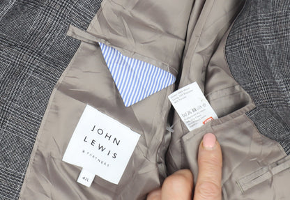 Mens UK Size 42 John Lewis & Partners Regular Grey Suit Jacket