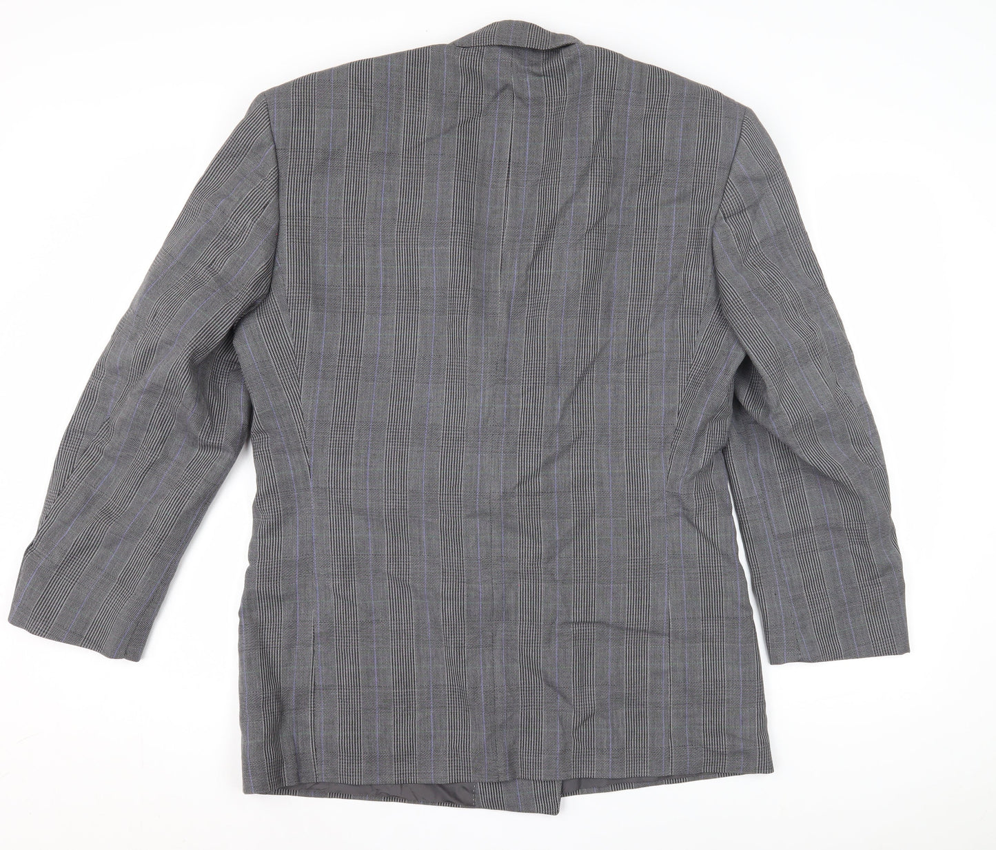 Christophe Men's Grey Double-Breasted Blazer 38R