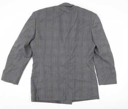 Christophe Men's Grey Double-Breasted Blazer 38R