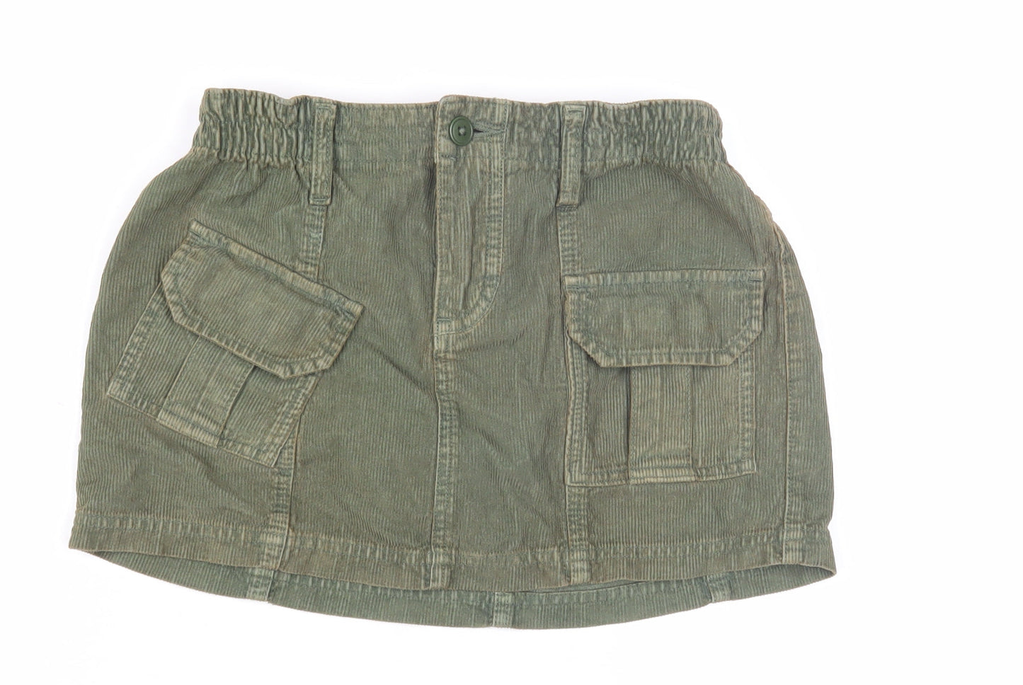 BDG Women's Green Cargo Skirt - XS Corduroy
