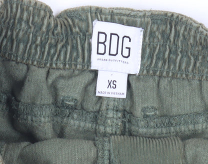 BDG Women's Green Cargo Skirt - XS Corduroy