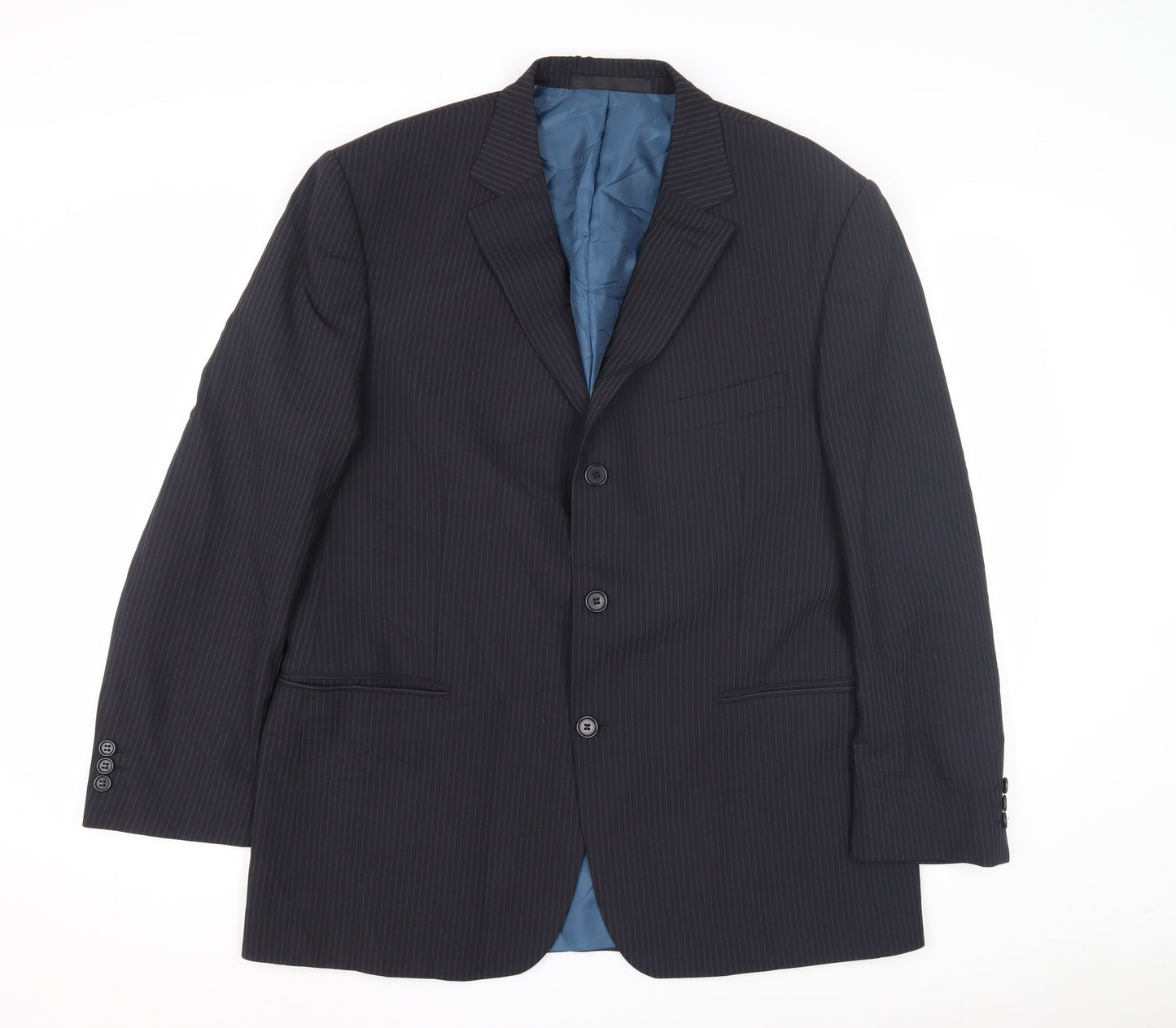 Mens UK Size 42 Marks and Spencer Regular Blue Suit Jacket