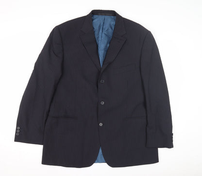 Mens UK Size 42 Marks and Spencer Regular Blue Suit Jacket