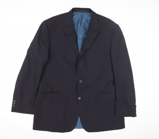 Mens UK Size 42 Marks and Spencer Regular Blue Suit Jacket