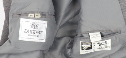 Dunn & Co Men's Grey Blazer, Size 41 S, Vintage