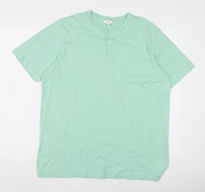 Mens UK Size L Cotton Traders Green  T-Shirt