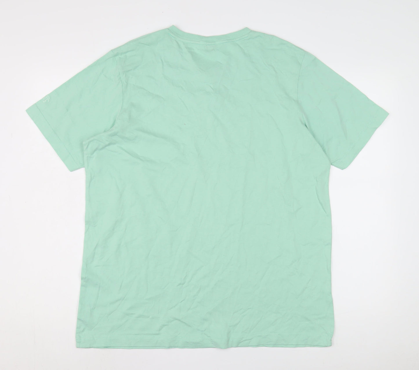 Mens UK Size L Cotton Traders Green  T-Shirt