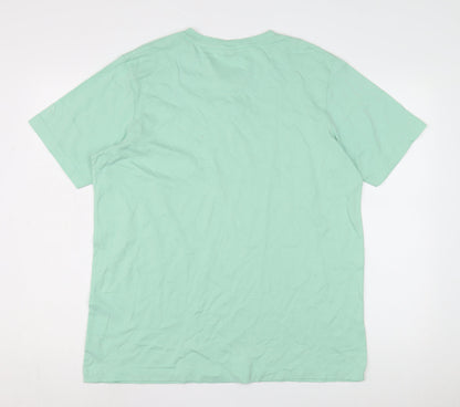 Mens UK Size L Cotton Traders Green  T-Shirt