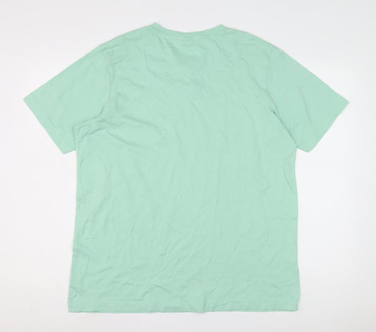 Mens UK Size L Cotton Traders Green  T-Shirt