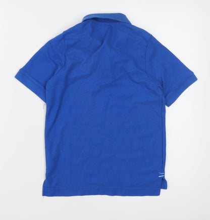 Slazenger Boys Blue Polo Shirt, 7-8 Years, Cotton, Casual