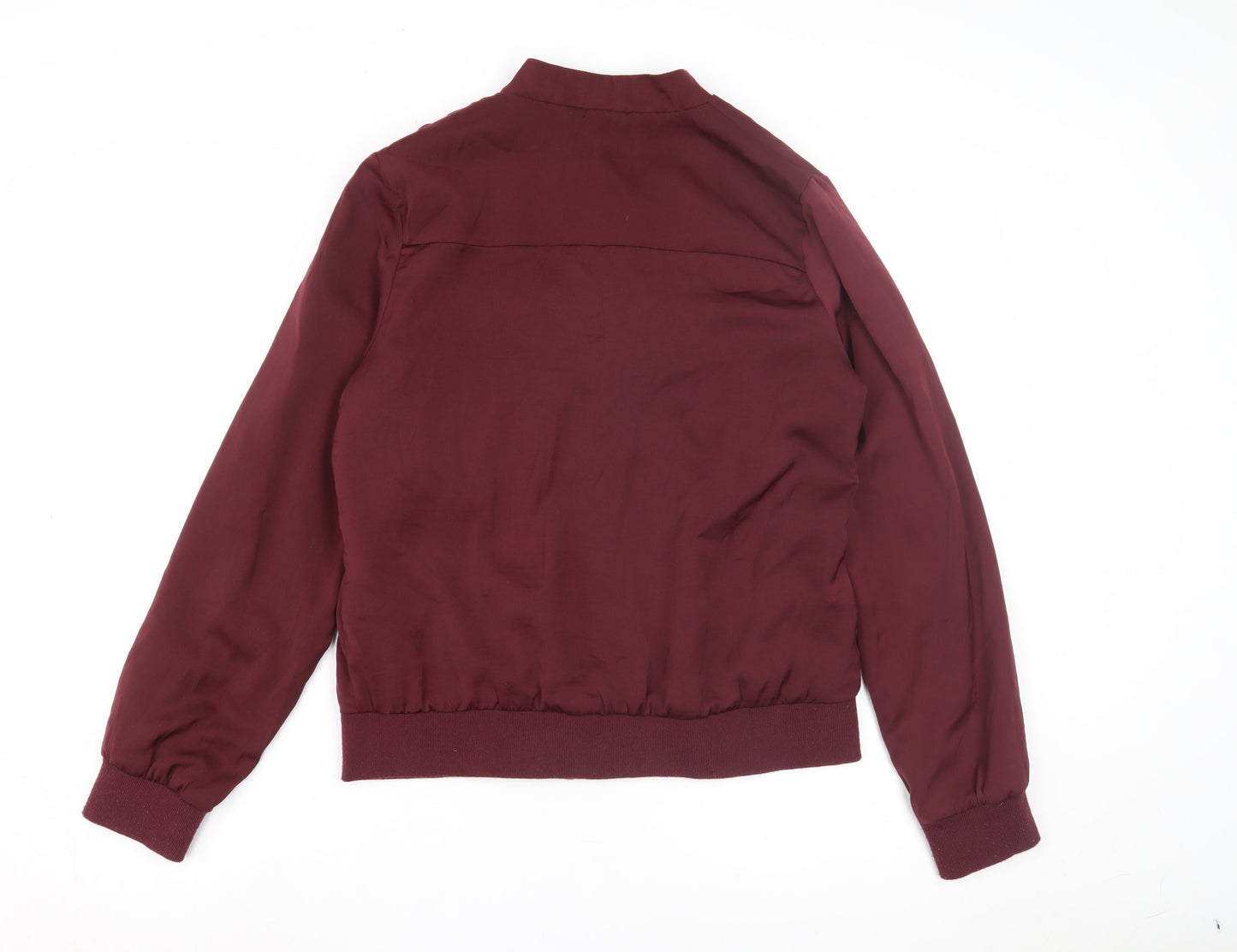 Womens UK Size 12 New Look Red Bomber Jacket