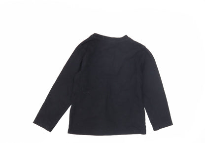 Disney Boys Black Mickey Mouse T-Shirt, 5 Years, Long Sleeve