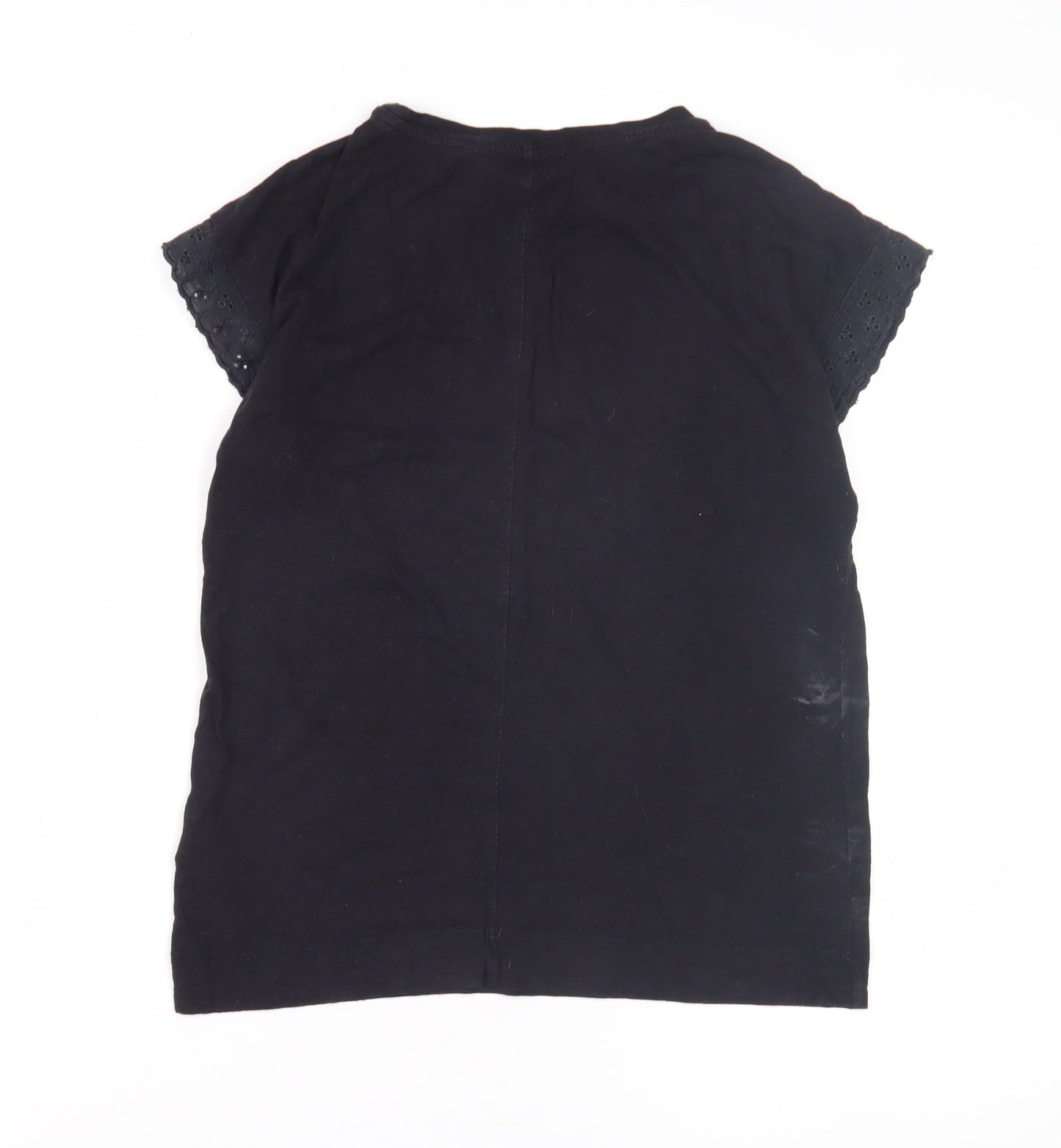 Womens UK Size XS Mint Velvet Black Basic T-Shirt