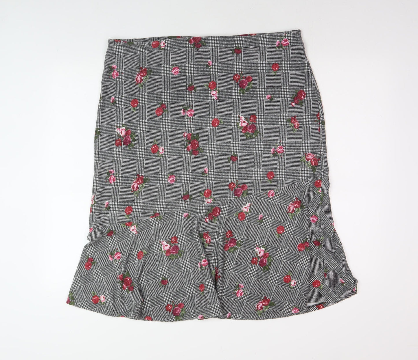 Bonmarché Women's Multicoloured Floral Flare Skirt Size 18