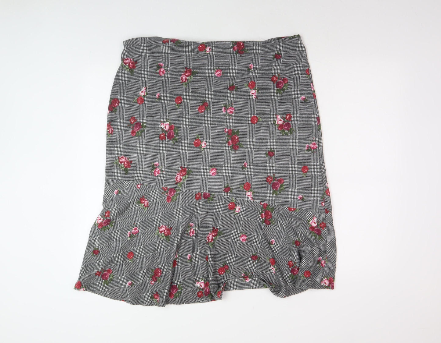 Bonmarché Women's Multicoloured Floral Flare Skirt Size 18