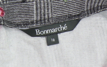 Bonmarché Women's Multicoloured Floral Flare Skirt Size 18