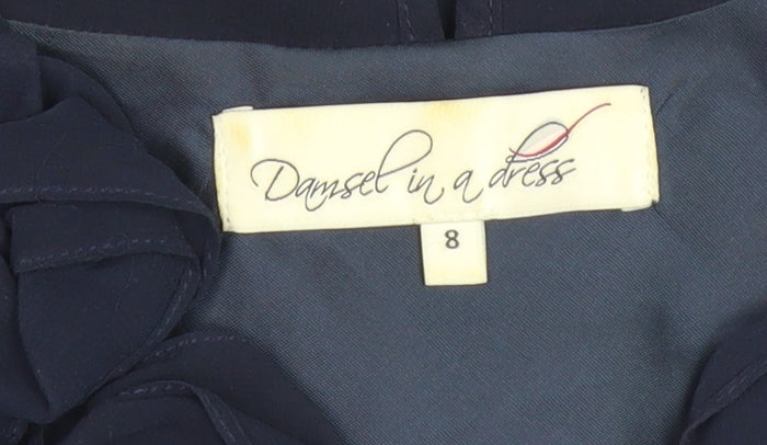 Womens UK Size 8 Damsel in a Dress Blue Camisole Tank