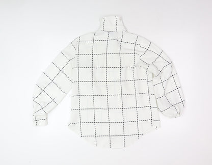 Womens UK Size 6 Dorothy Perkins White Basic Button-Up