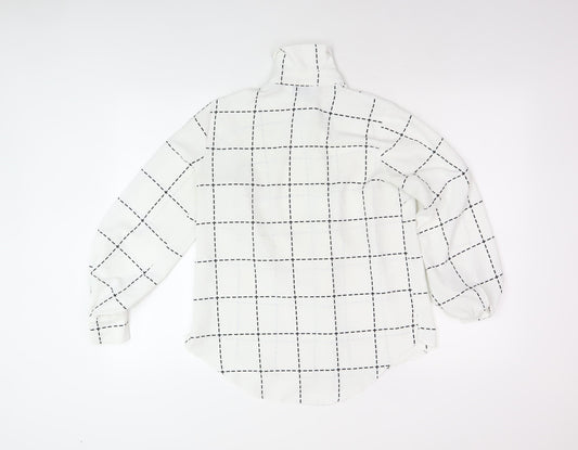 Womens UK Size 6 Dorothy Perkins White Basic Button-Up