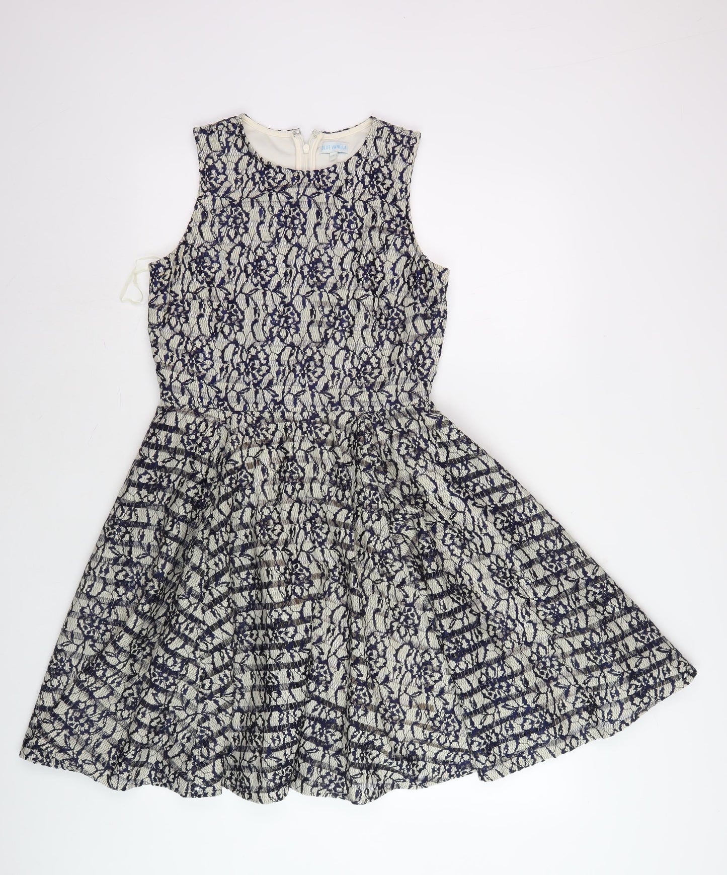 Blue Vanilla Women's Multicoloured Fit & Flare Dress S