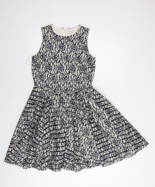 Blue Vanilla Women's Multicoloured Fit & Flare Dress S