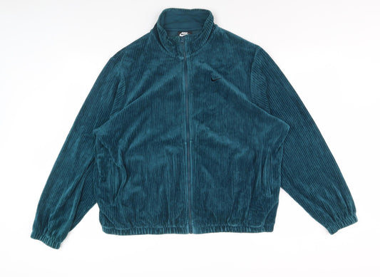 Nike Women's Green Corduroy Jacket, Size L