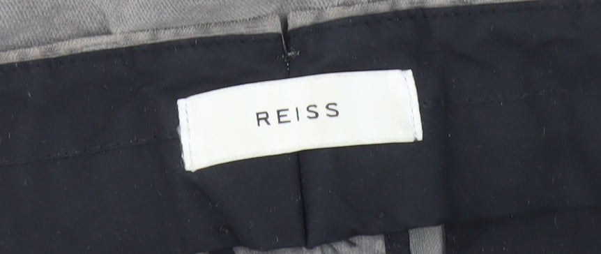 Reiss Men's Grey Chino Trousers Size 36 in Corduroy