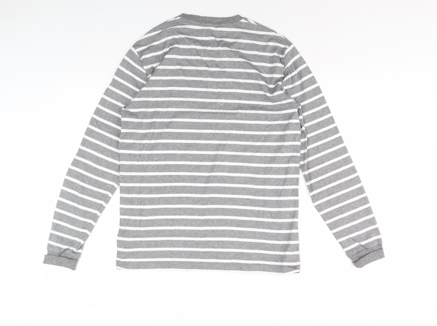 Polo Ralph Lauren Grey Striped Men's Long Sleeve T-Shirt S