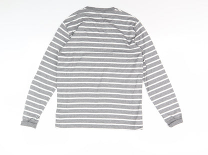 Polo Ralph Lauren Grey Striped Men's Long Sleeve T-Shirt S
