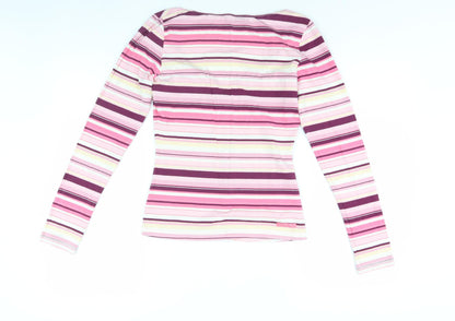 Jasper Conran Women's Multicolour Striped V-Neck T-Shirt