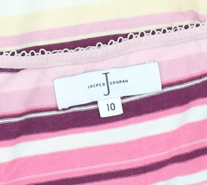 Jasper Conran Women's Multicolour Striped V-Neck T-Shirt