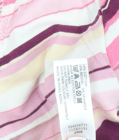 Jasper Conran Women's Multicolour Striped V-Neck T-Shirt