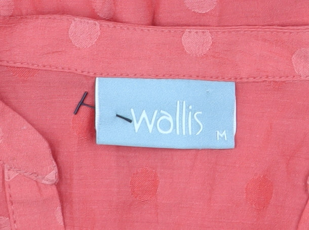Womens UK Size M Wallis Orange Basic Blouse