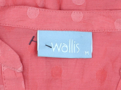 Womens UK Size M Wallis Orange Basic Blouse